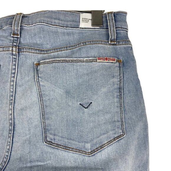 Hudson Blue Light Wash Natalie Midrise Ankle Super Skinny Distressed Jeans 29 - Picture 7 of 14